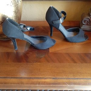 Classic Black Ankle Strap Heel